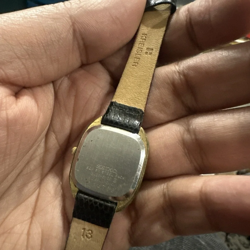 Working Vintage Seiko SQ Womens Watch Quartz 3423-5100 New Battery & Strap 24mm